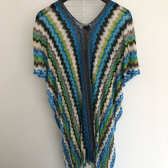 Missoni Multi Colour Knit Poncho - Picture 3 of 7